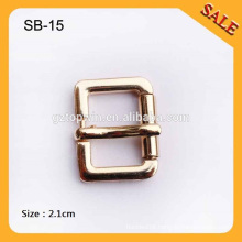 SB15 Custom Gold color flat pin bag buckle ,metal buckle for handbags